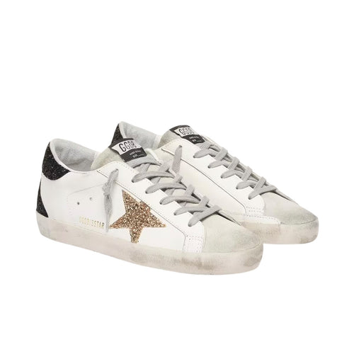 Basket Super-Star à Paillettes Noir